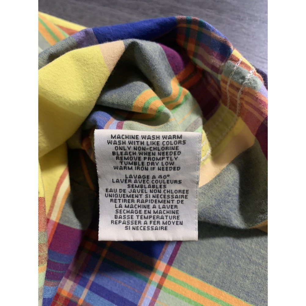 Denim & Supply Ralph Lauren Men's Multicolor Plaid Short Sleeve Shirt Size XL - Picture 6 of 7
